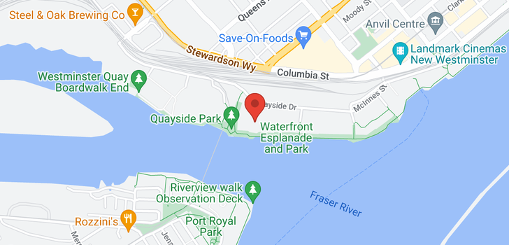 map of 208 1230 QUAYSIDE DRIVE